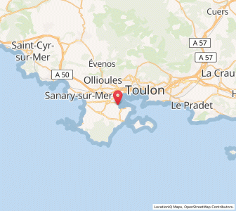 Map of La Seyne-sur-Mer, Provence-Alpes-Côte d'Azur