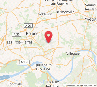 Map of La Trinité-du-Mont, Normandy