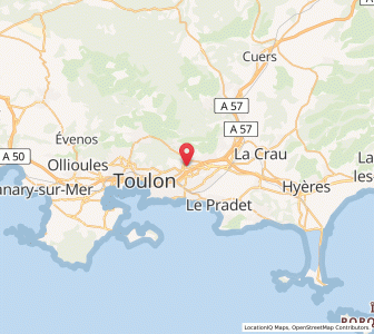 Map of La Valette-du-Var, Provence-Alpes-Côte d'Azur