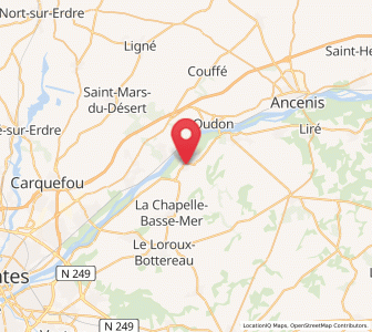 Map of La Varenne, Pays de la Loire