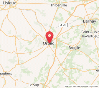 Map of La Vespière, Normandy