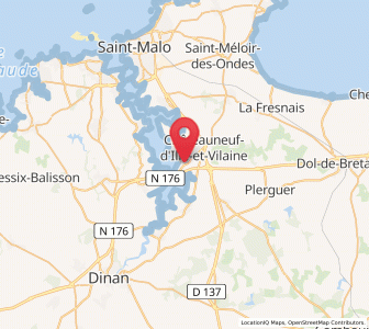 Map of La Ville-ès-Nonais, Brittany