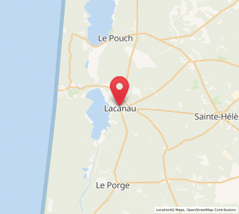 Map of Lacanau, Nouvelle-Aquitaine