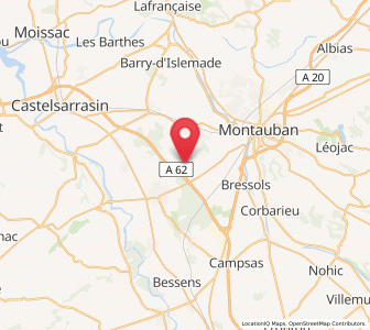 Map of Lacourt-Saint-Pierre, Occitanie