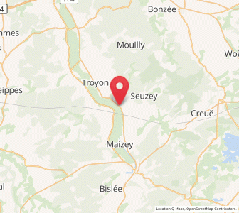 Map of Lacroix-sur-Meuse, Grand Est