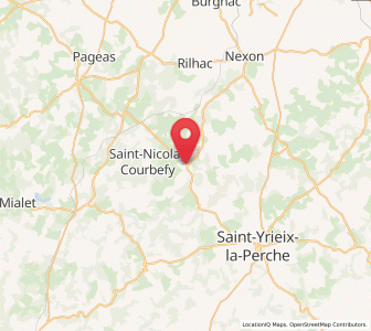 Map of Ladignac-le-Long, Nouvelle-Aquitaine