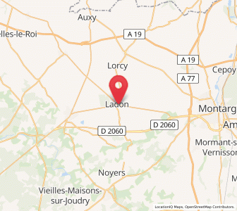 Map of Ladon, Centre