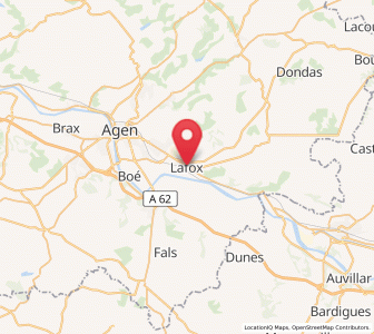 Map of Lafox, Nouvelle-Aquitaine
