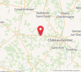 Map of Laigné, Pays de la Loire