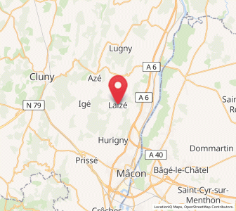 Map of Laizé, Bourgogne-Franche-Comté