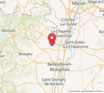 Map of Lancié, Auvergne-Rhône-Alpes