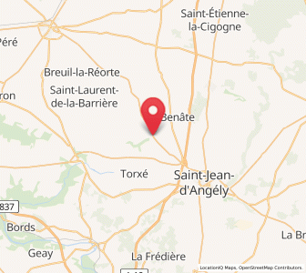 Map of Landes, Nouvelle-Aquitaine
