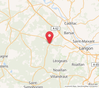 Map of Landiras, Nouvelle-Aquitaine