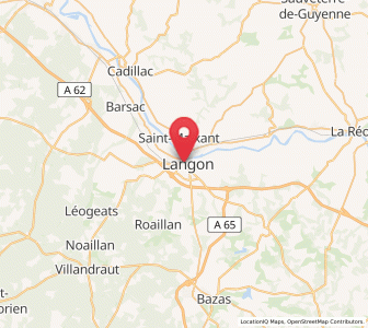 Map of Langon, Nouvelle-Aquitaine