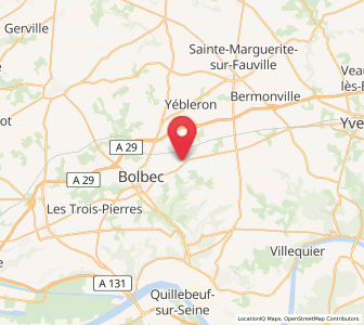 Map of Lanquetot, Normandy