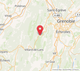 Map of Lans-en-Vercors, Auvergne-Rhône-Alpes