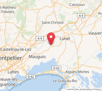 Map of Lansargues, Occitanie