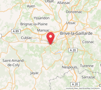 Map of Larche, Nouvelle-Aquitaine