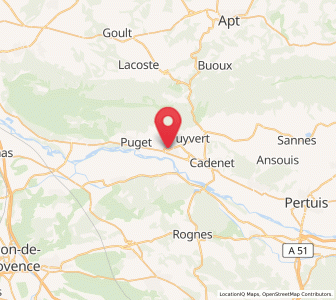 Map of Lauris, Provence-Alpes-Côte d'Azur