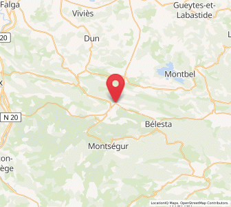 Map of Lavelanet, Occitanie