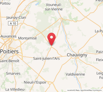 Map of Lavoux, Nouvelle-Aquitaine