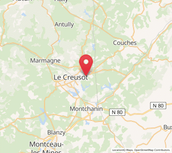 Map of Le Breuil, Bourgogne-Franche-Comté