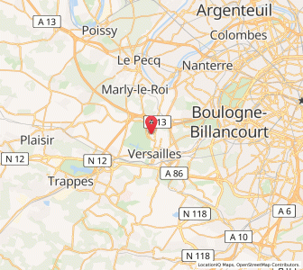 Map of Le Chesnay, Île-de-France