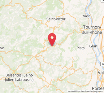 Map of Le Crestet, Auvergne-Rhône-Alpes