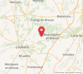 Map of Le Fay, Bourgogne-Franche-Comté