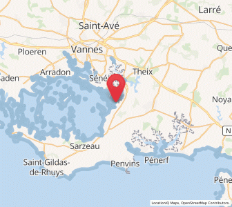 Map of Le Hézo, Brittany