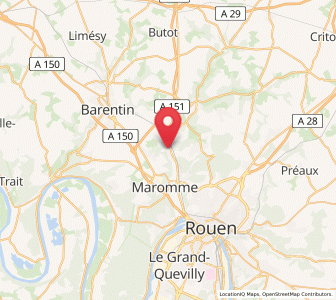 Map of Le Houlme, Normandy