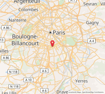 Map of Le Kremlin-Bicêtre, Île-de-France