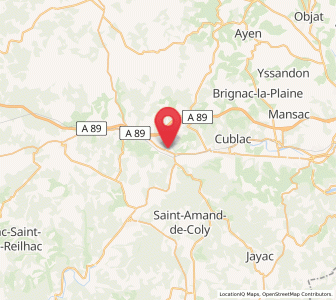 Map of Le Lardin-Saint-Lazare, Nouvelle-Aquitaine
