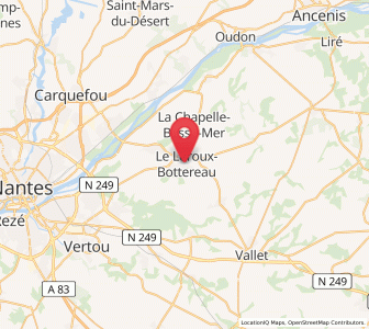 Map of Le Loroux-Bottereau, Pays de la Loire