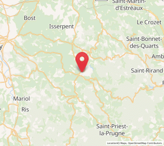 Map of Le Mayet-de-Montagne, Auvergne-Rhône-Alpes