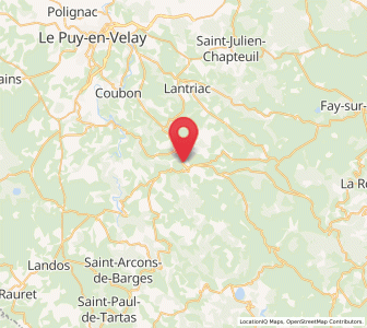 Map of Le Monastier-sur-Gazeille, Auvergne-Rhône-Alpes