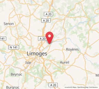 Map of Le Palais-sur-Vienne, Nouvelle-Aquitaine