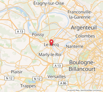Map of Le Pecq, Île-de-France