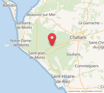 Map of Le Perrier, Pays de la Loire