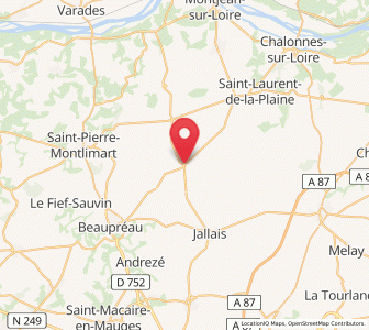 Map of Le Pin-en-Mauges, Pays de la Loire