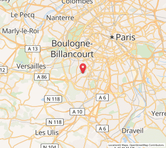 Map of Le Plessis-Robinson, Île-de-France