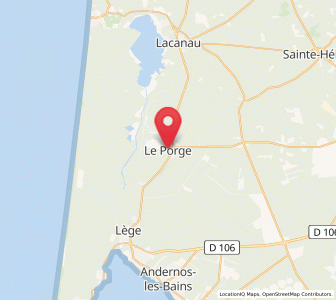 Map of Le Porge, Nouvelle-Aquitaine