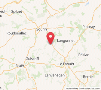 Map of Le Saint, Brittany