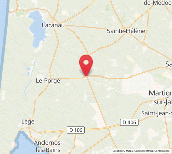Map of Le Temple, Nouvelle-Aquitaine