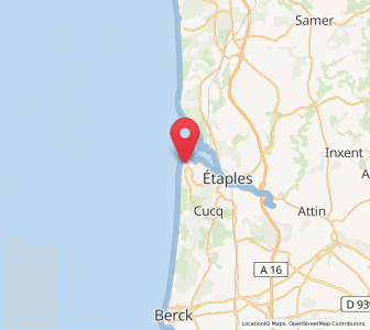 Map of Le Touquet-Paris-Plage, Hauts-de-France