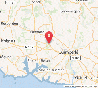 Map of Le Trévoux, Brittany