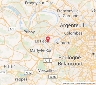 Map of Le Vésinet, Île-de-France