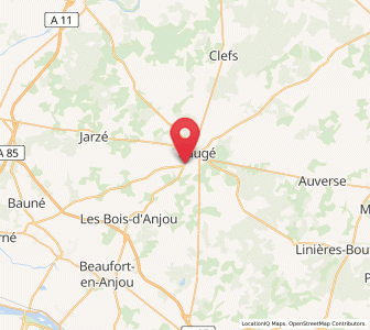 Map of Le Vieil-Baugé, Pays de la Loire