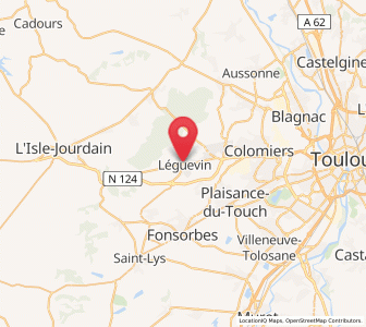 Map of Léguevin, Occitanie