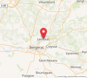 Map of Lembras, Nouvelle-Aquitaine